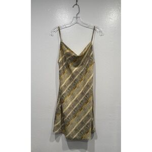 Urban Outfitters Slip Dress Womens Medium Mallory Cowl Neck Satin Mini Print